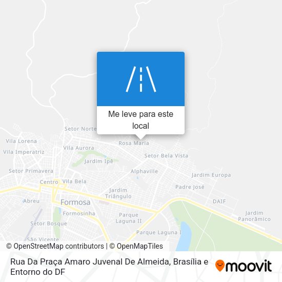 Rua Da Praça Amaro Juvenal De Almeida mapa