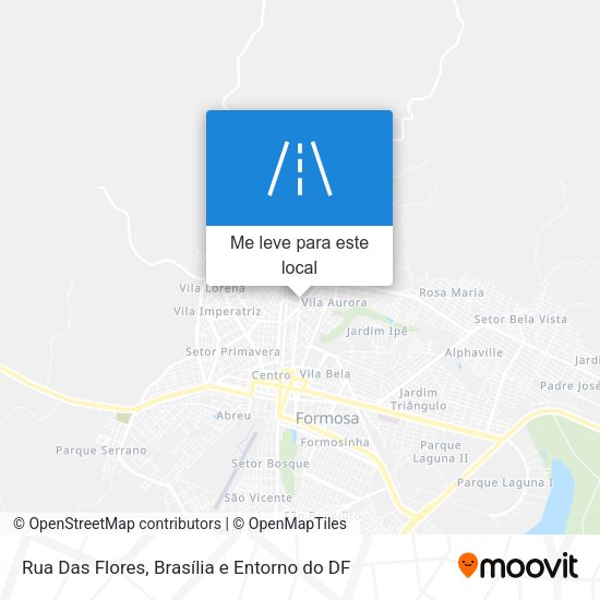 Rua Das Flores mapa