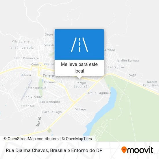 Rua Djalma Chaves mapa