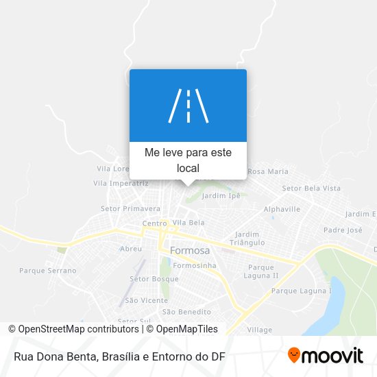 Rua Dona Benta mapa