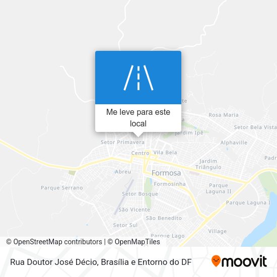 Rua Doutor José Décio mapa