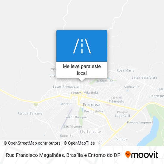 Rua Francisco Magalhães mapa