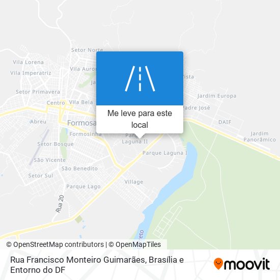 Rua Francisco Monteiro Guimarães mapa