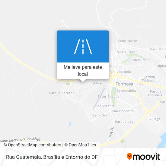 Rua Guatemala mapa