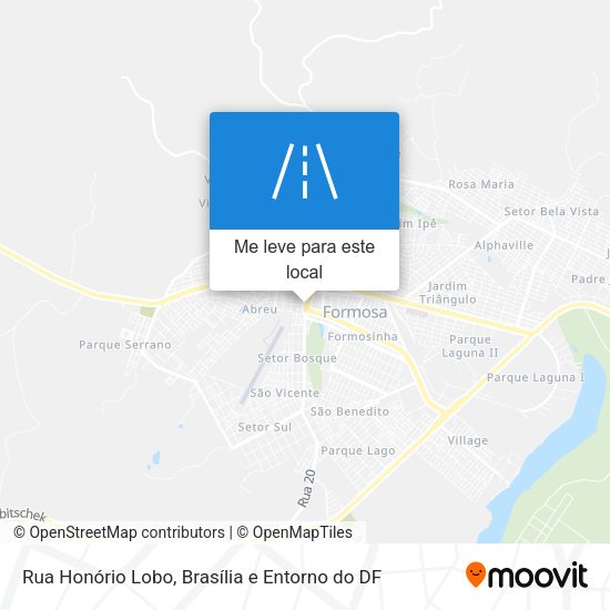 Rua Honório Lobo mapa
