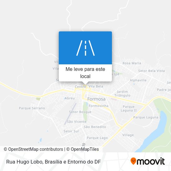 Rua Hugo Lobo mapa