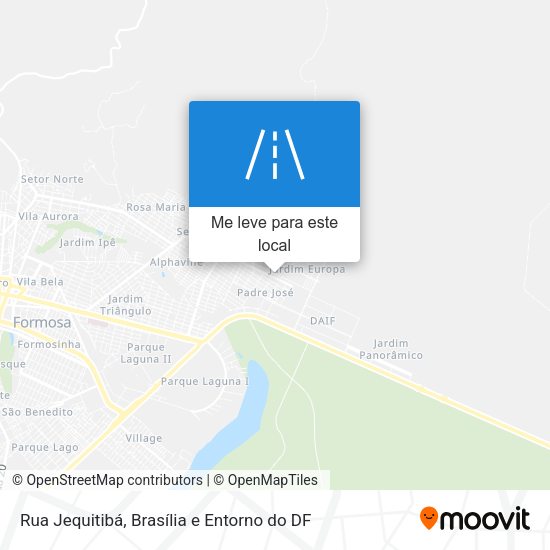 Rua Jequitibá mapa