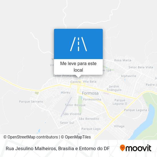 Rua Jesulino Malheiros mapa