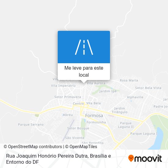 Rua Joaquim Honório Pereira Dutra mapa