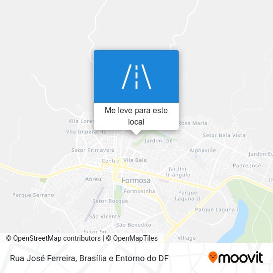Rua José Ferreira mapa