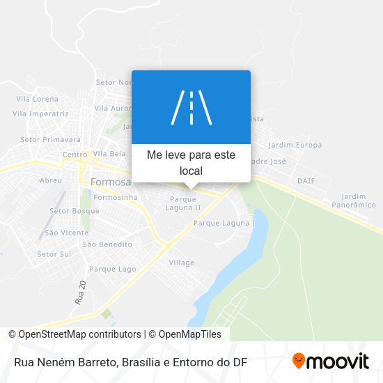 Rua Neném Barreto mapa