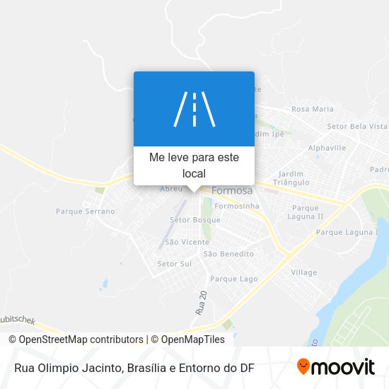 Rua Olimpio Jacinto mapa