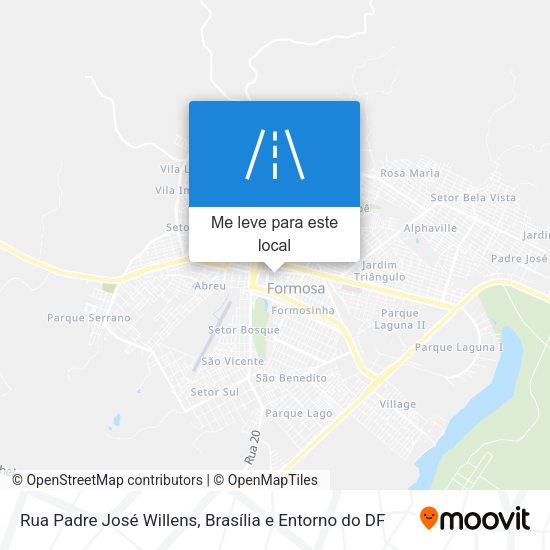 Rua Padre José Willens mapa