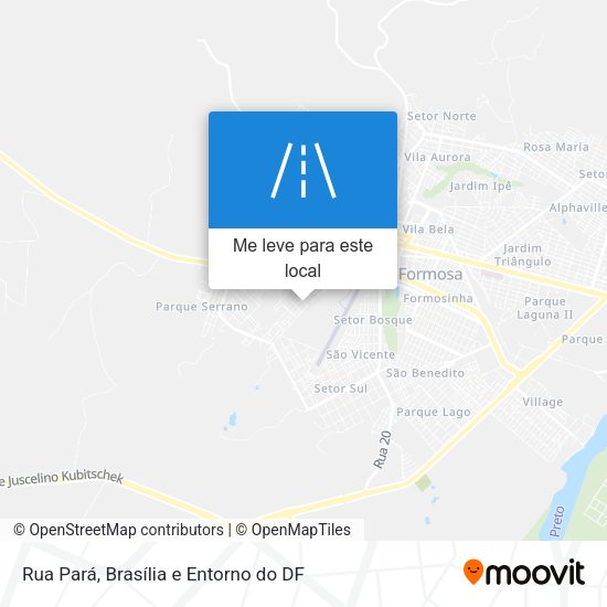 Rua Pará mapa