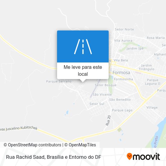 Rua Rachid Saad mapa