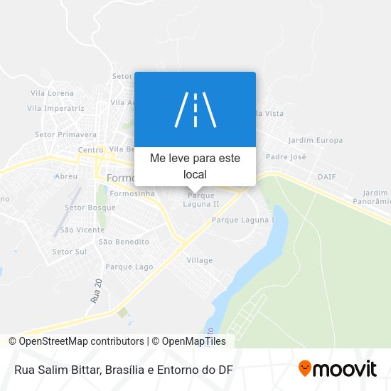 Rua Salim Bittar mapa