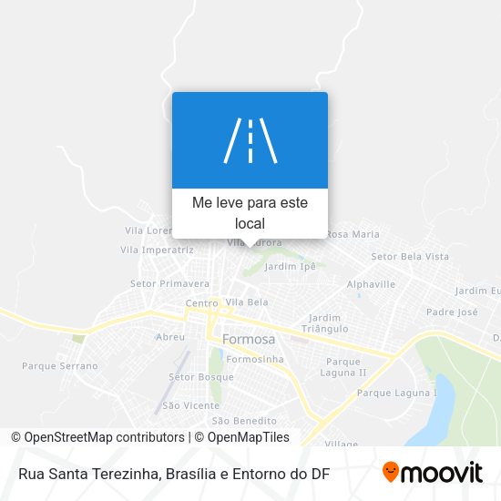 Rua Santa Terezinha mapa