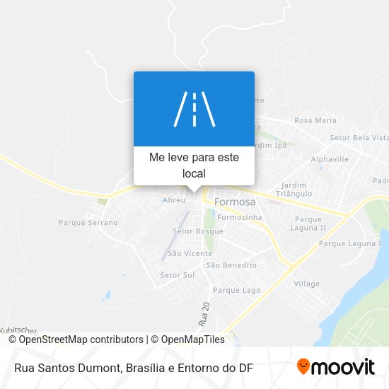 Rua Santos Dumont mapa