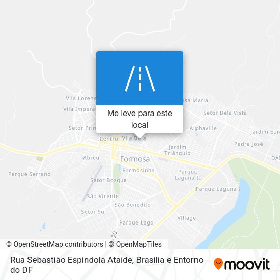 Rua Sebastião Espíndola Ataíde mapa