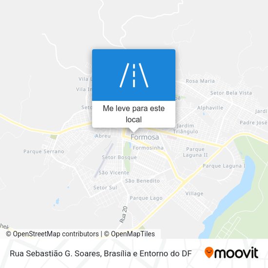 Rua Sebastião G. Soares mapa