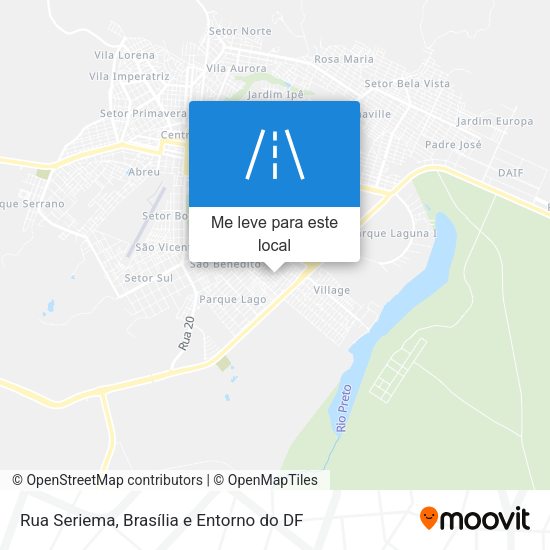 Rua Seriema mapa