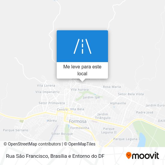 Rua São Francisco mapa