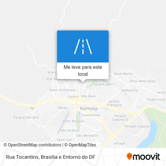 Rua Tocantins mapa