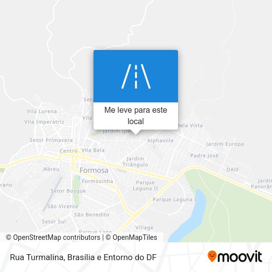 Rua Turmalina mapa
