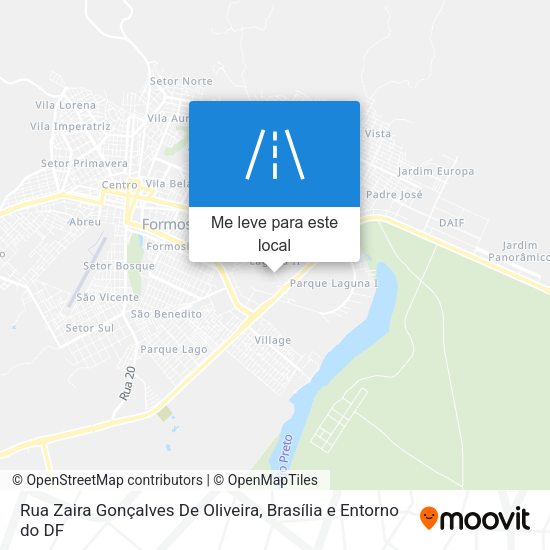 Rua Zaira Gonçalves De Oliveira mapa