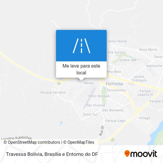 Travessa Bolívia mapa