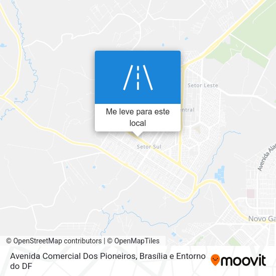 Avenida Comercial Dos Pioneiros mapa