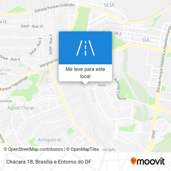 Chácara 18 mapa
