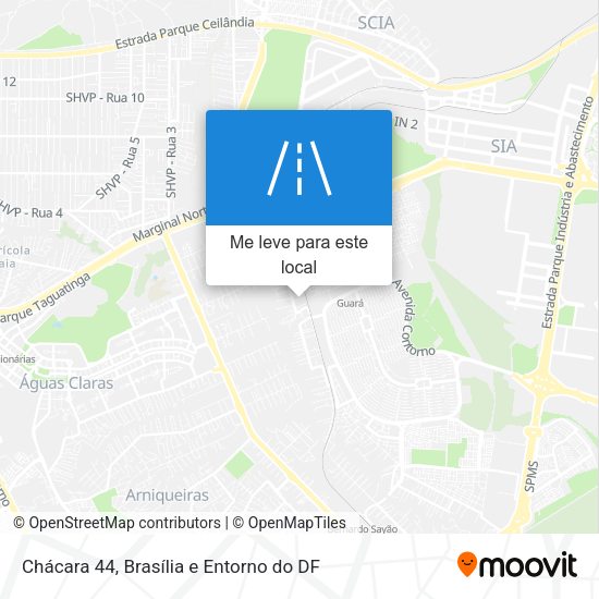 Chácara 44 mapa