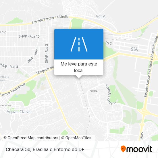 Chácara 50 mapa