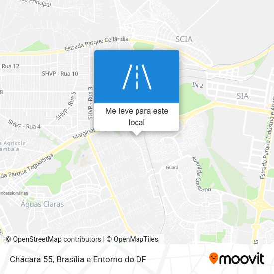 Chácara 55 mapa