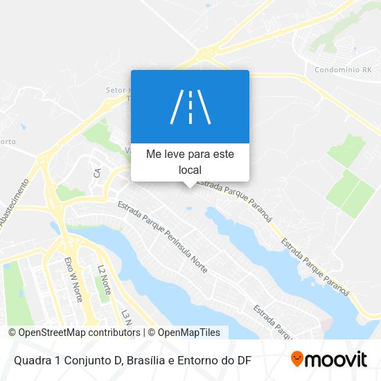 Quadra 1 Conjunto D mapa