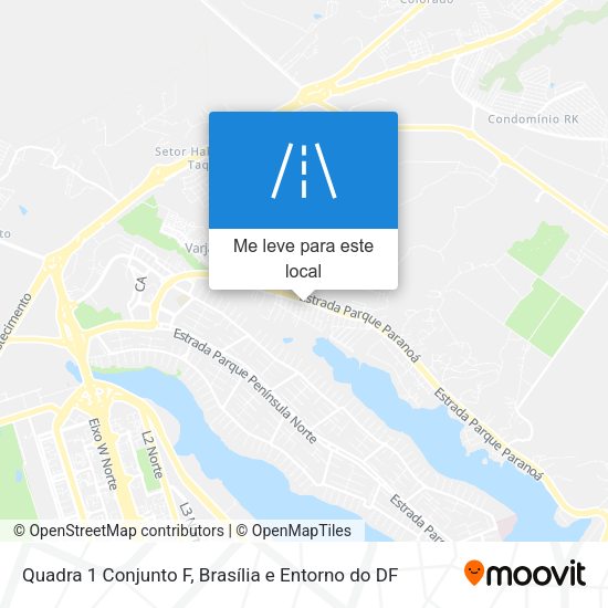 Quadra 1 Conjunto F mapa