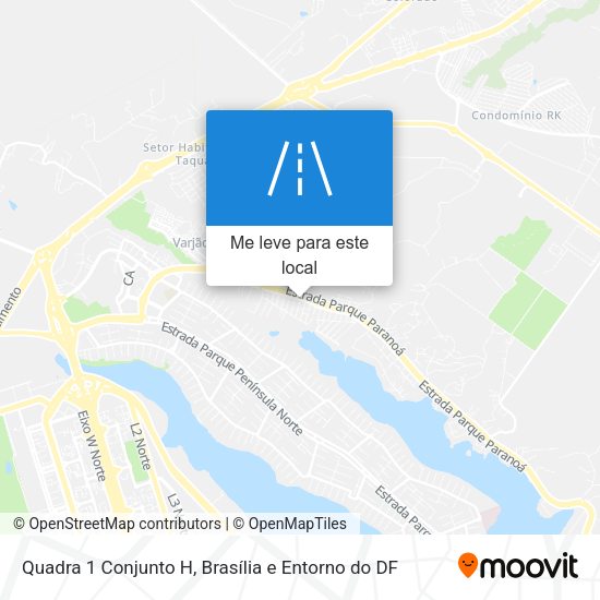 Quadra 1 Conjunto H mapa