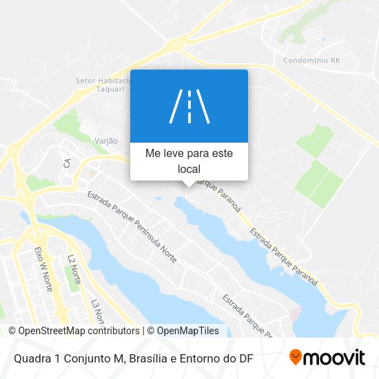 Quadra 1 Conjunto M mapa