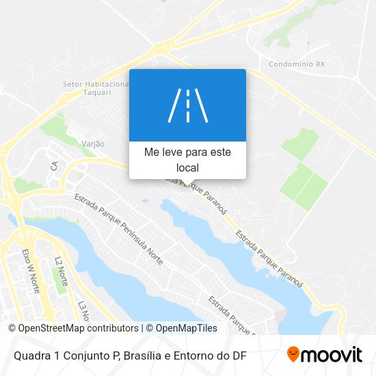 Quadra 1 Conjunto P mapa