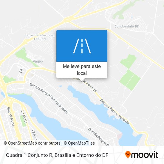 Quadra 1 Conjunto R mapa