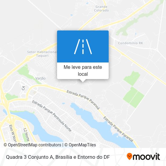 Quadra 3 Conjunto A mapa