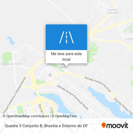 Quadra 3 Conjunto B mapa