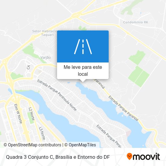Quadra 3 Conjunto C mapa