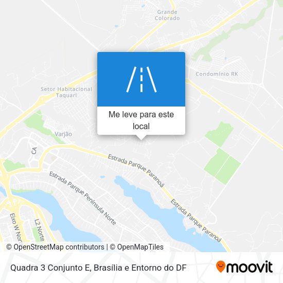 Quadra 3 Conjunto E mapa