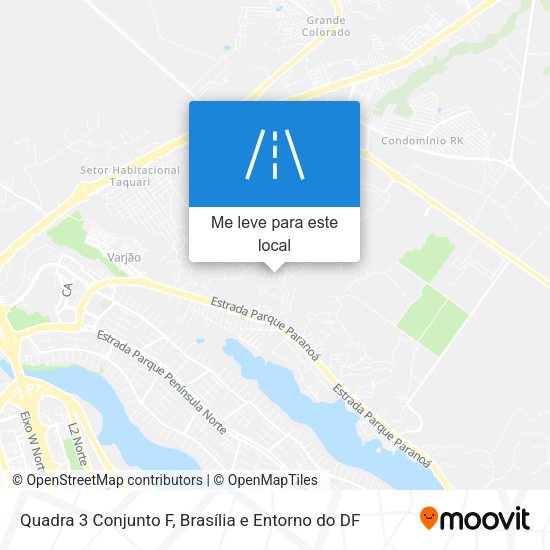 Quadra 3 Conjunto F mapa