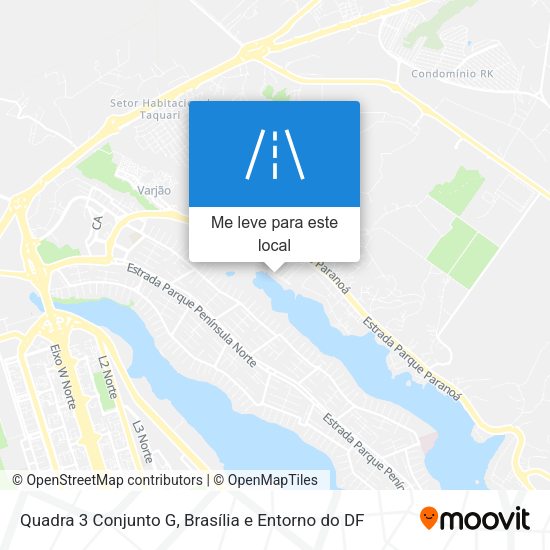 Quadra 3 Conjunto G mapa