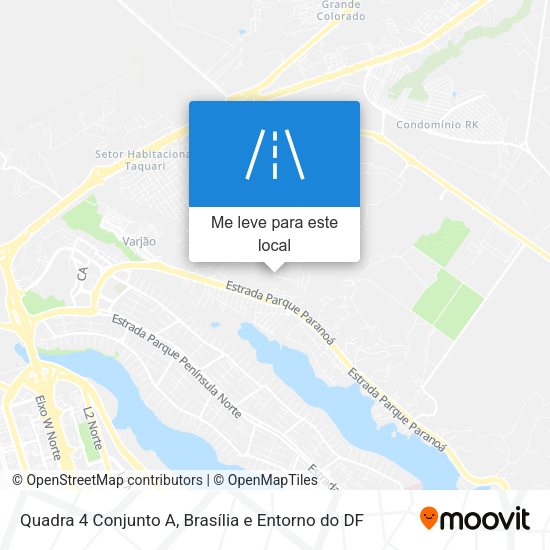 Quadra 4 Conjunto A mapa