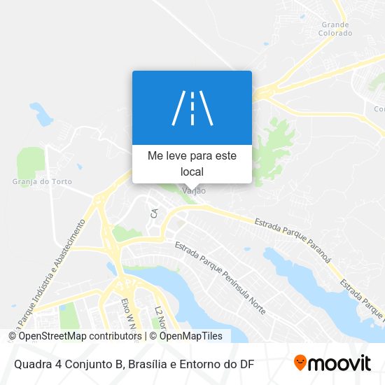 Quadra 4 Conjunto B mapa