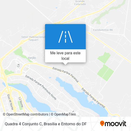Quadra 4 Conjunto C mapa